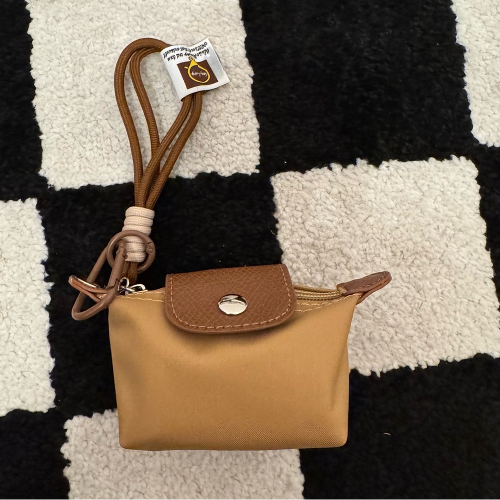 Compact Brown Wristlet Pouch - Unbranded